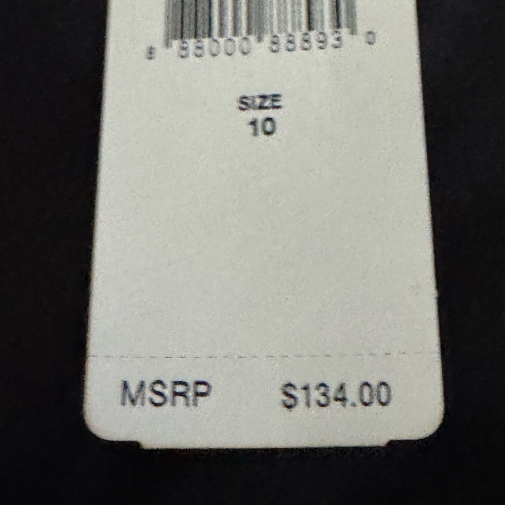 Lauren Ralph Lauren Essentials Black Faux Wrap Crossover Keyhole Dress SZ 10 NWT - Picture 8 of 9